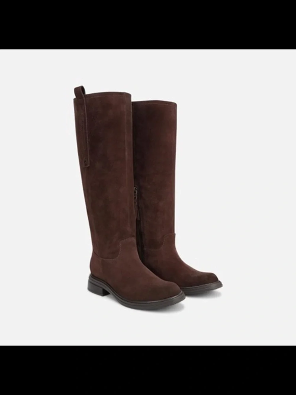 Naturalizer Over-the-Knee Suede Boots in Dark Brown